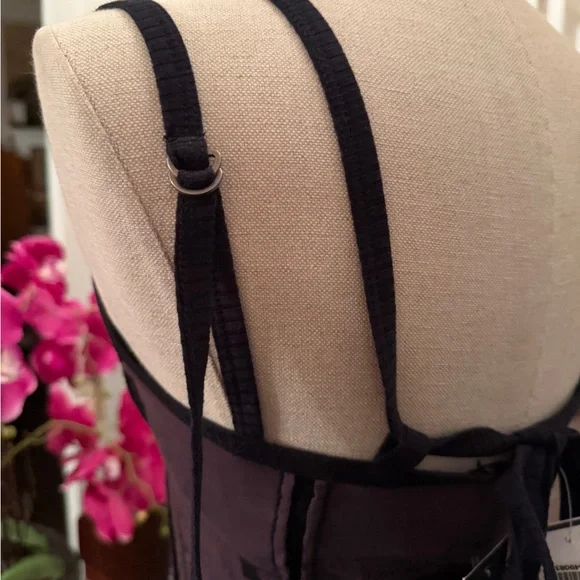 NWT Salvage Purple Graphic Mini Dress Tank Top - Picture 9 of 12